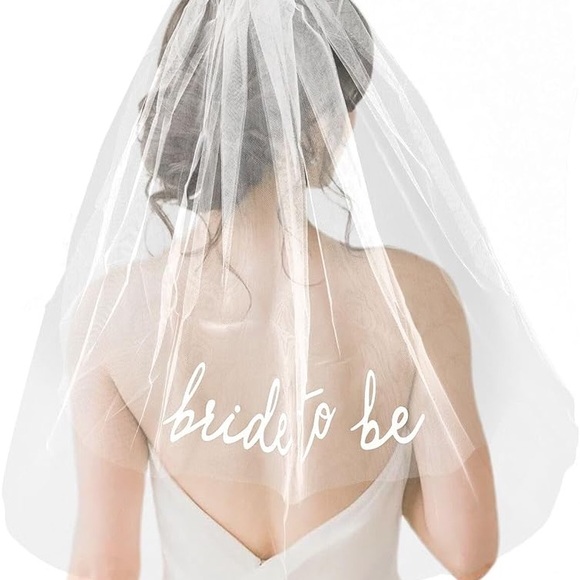 Two Tier Tulle Bride To Be Veil - Picture 1 of 3
